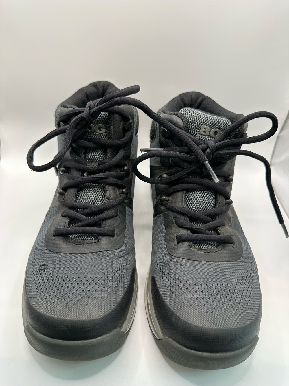 Bogs Women's Dark Gray Lace-Up Winter Boots